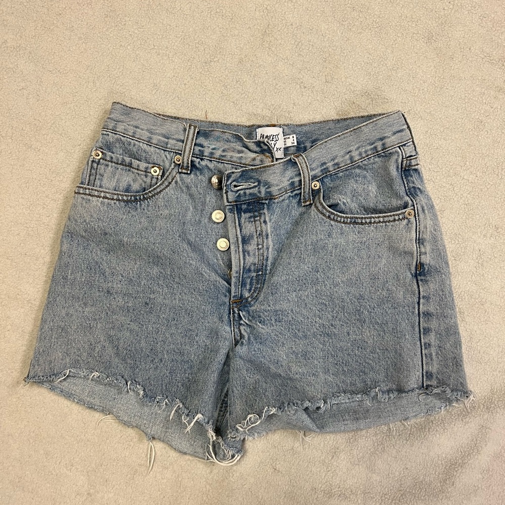 Princess Polly jean shorts (us 4) cross waist